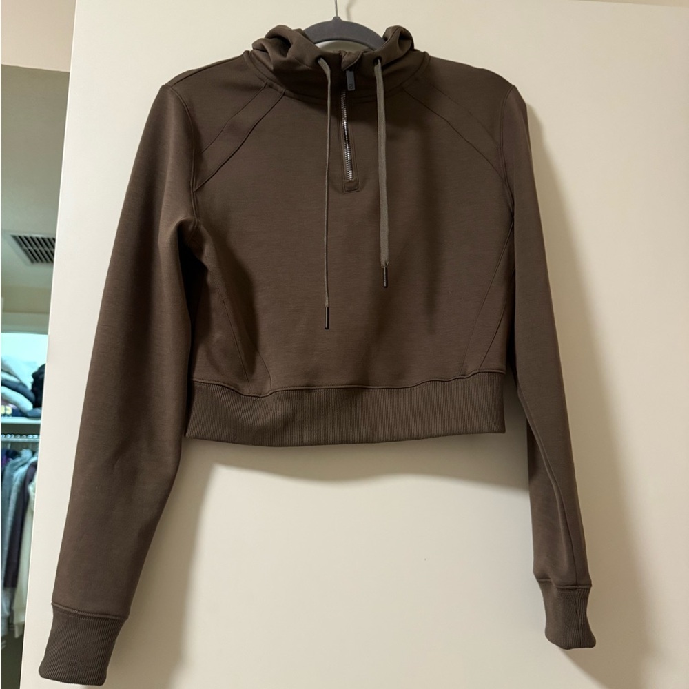 NWT Bylt Women's Green Cropped Hoodie